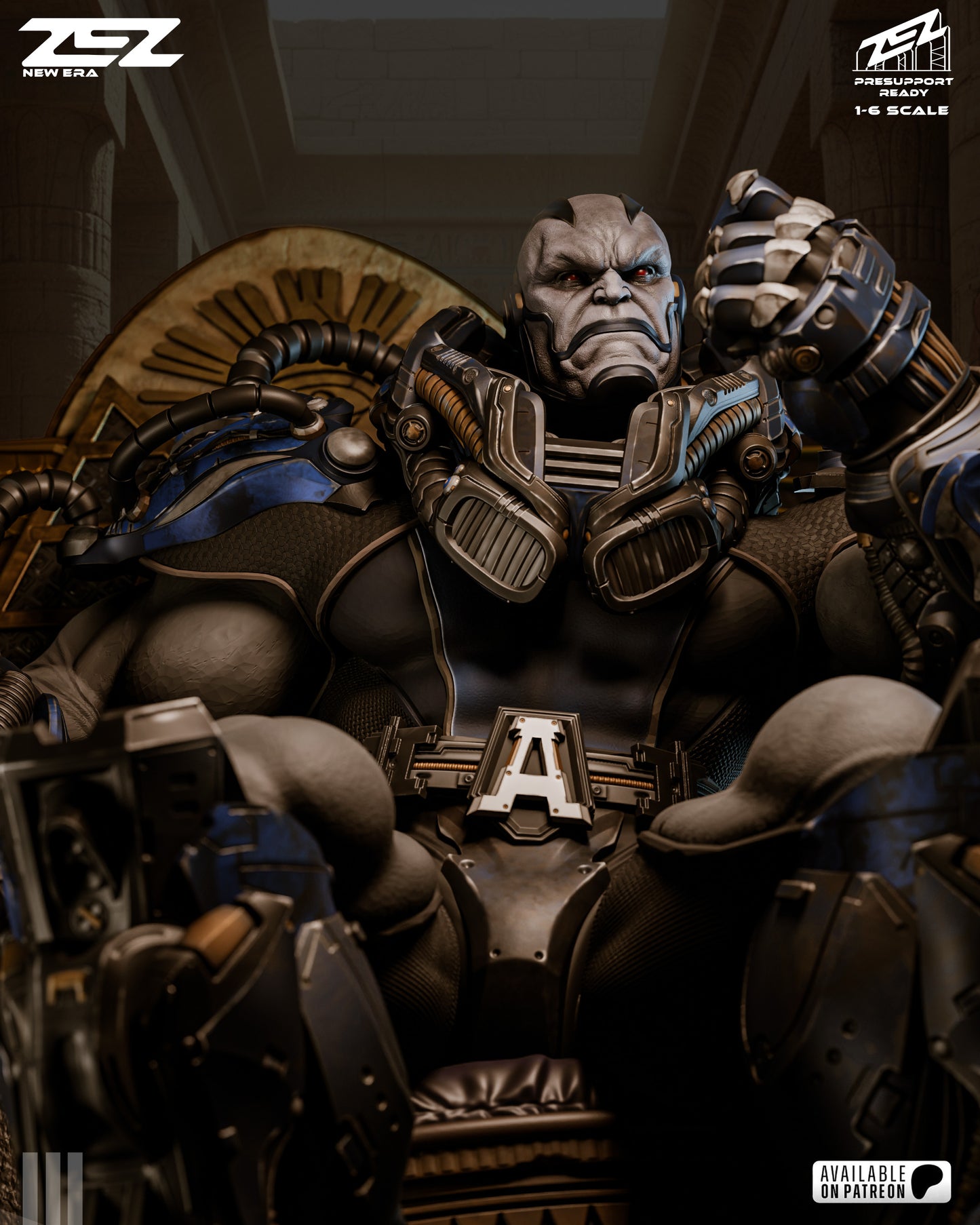 Apocalypse (Throne) Statue 3D-Printed Kit