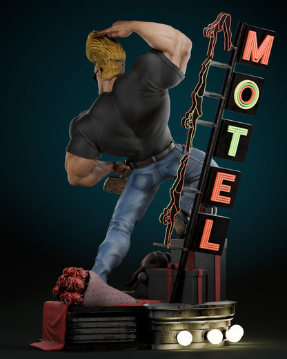 Johnny Bravo Statue