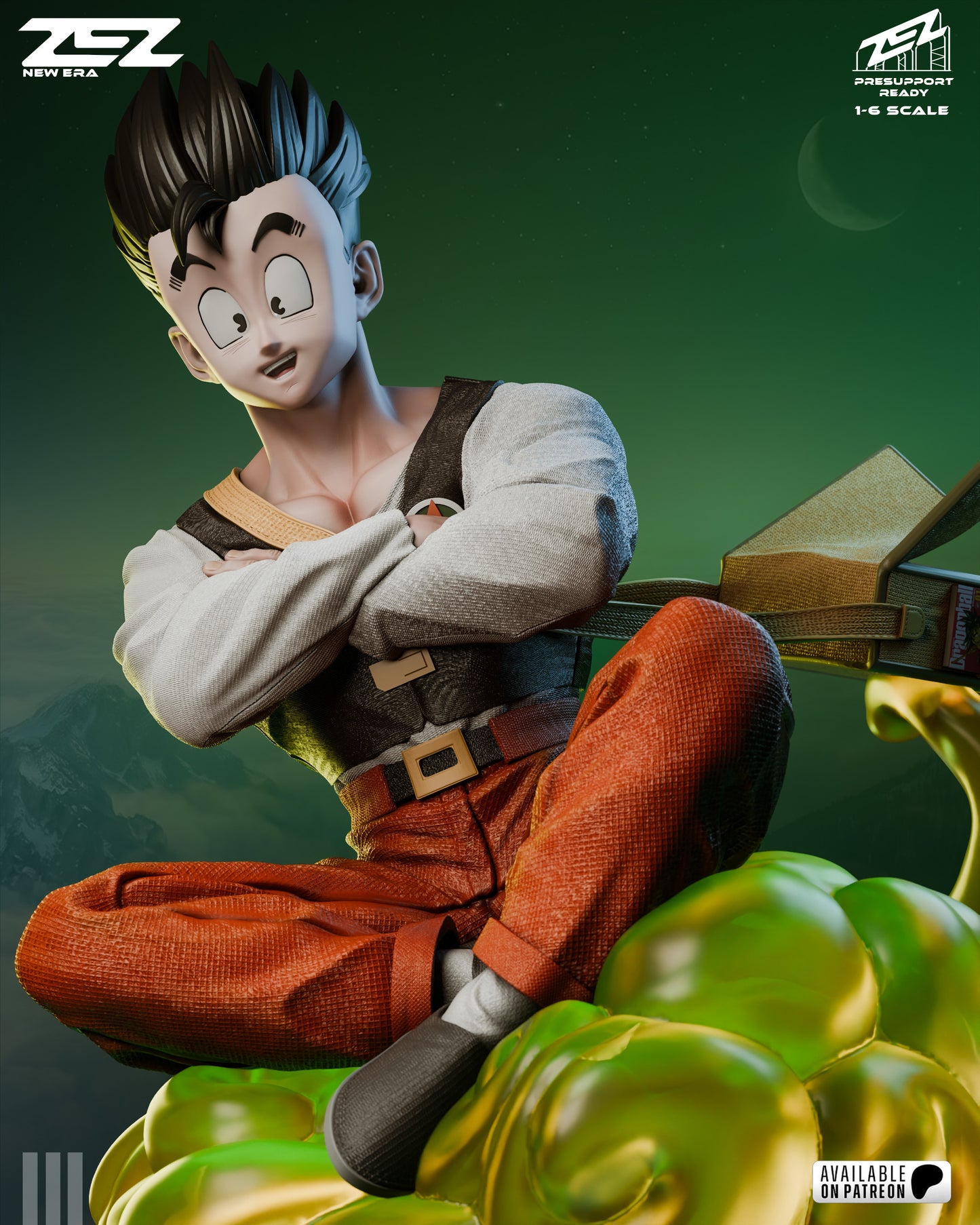Gohan Statue 3D-Printed Kit