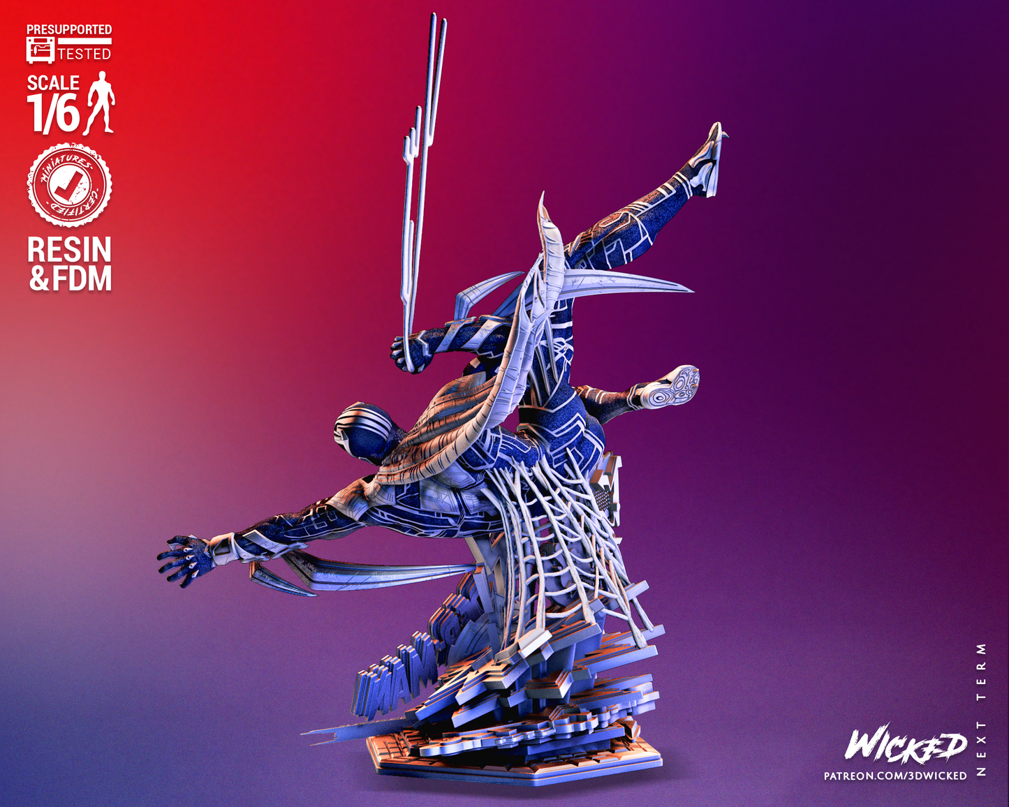 Spiderman 2099 Miguel O-Hara Statue