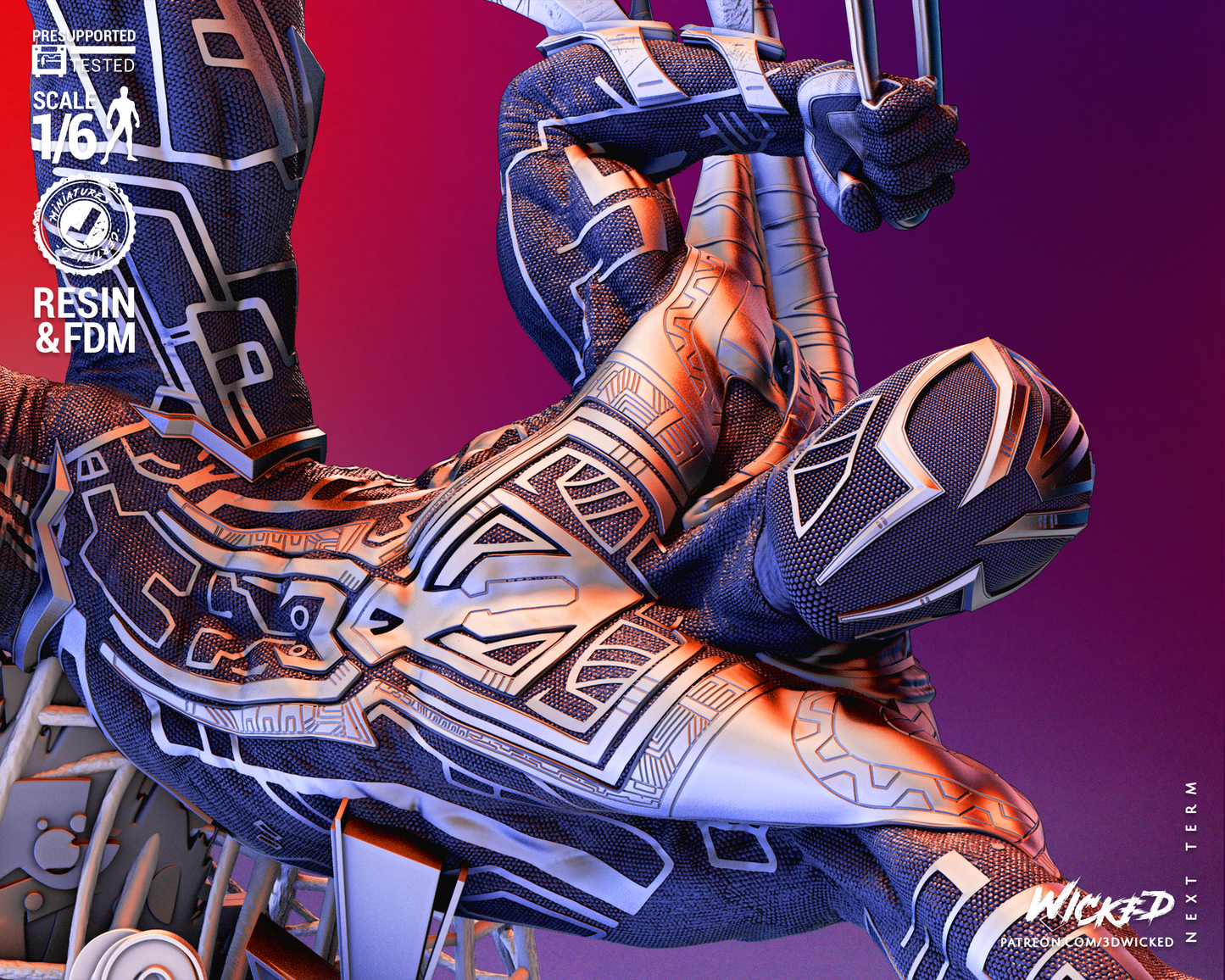 Spiderman 2099 Miguel O-Hara Statue