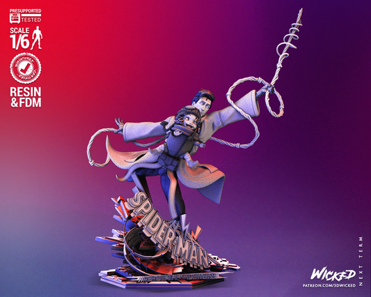 Peter B Parker & Mayday (Spiderman Across The Spider Verse) Statue
