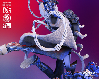 Peter B Parker & Mayday (Spiderman Across The Spider Verse) Statue
