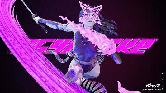 Psylocke Statue