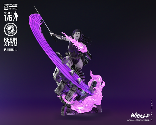 Psylocke Statue