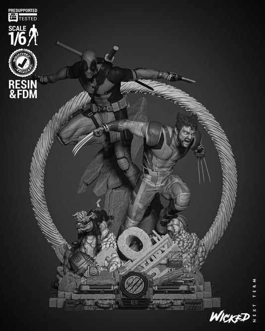 Deadpool & Wolverine Diorama