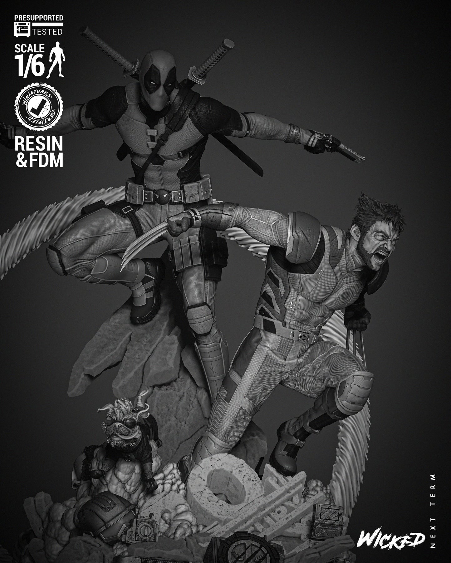 Deadpool & Wolverine Diorama
