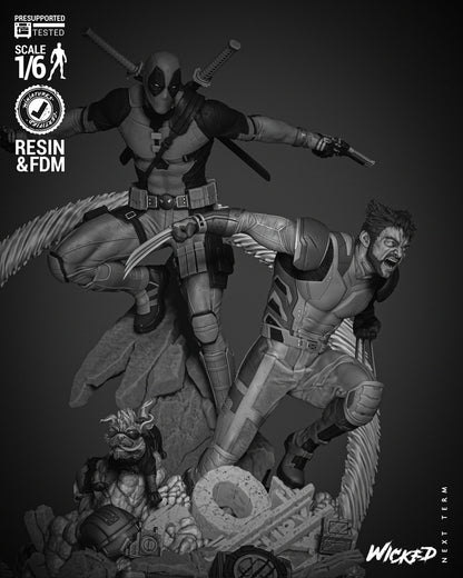 Deadpool & Wolverine Diorama