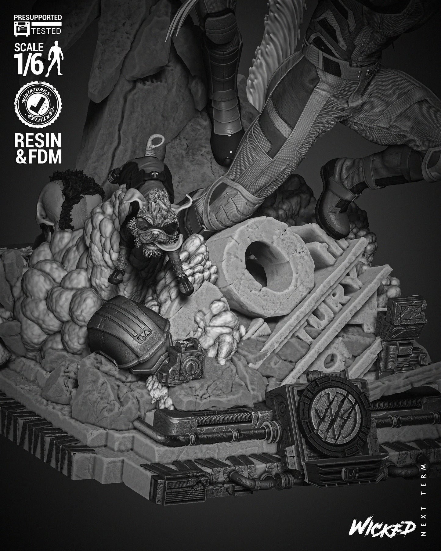 Deadpool & Wolverine Diorama