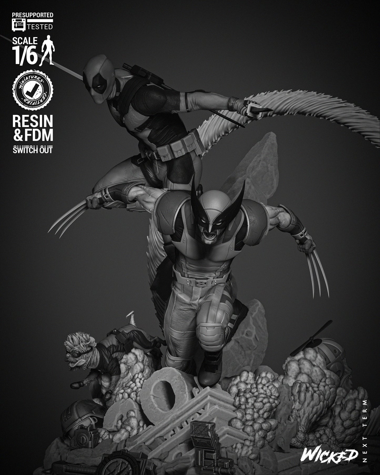 Deadpool & Wolverine Diorama
