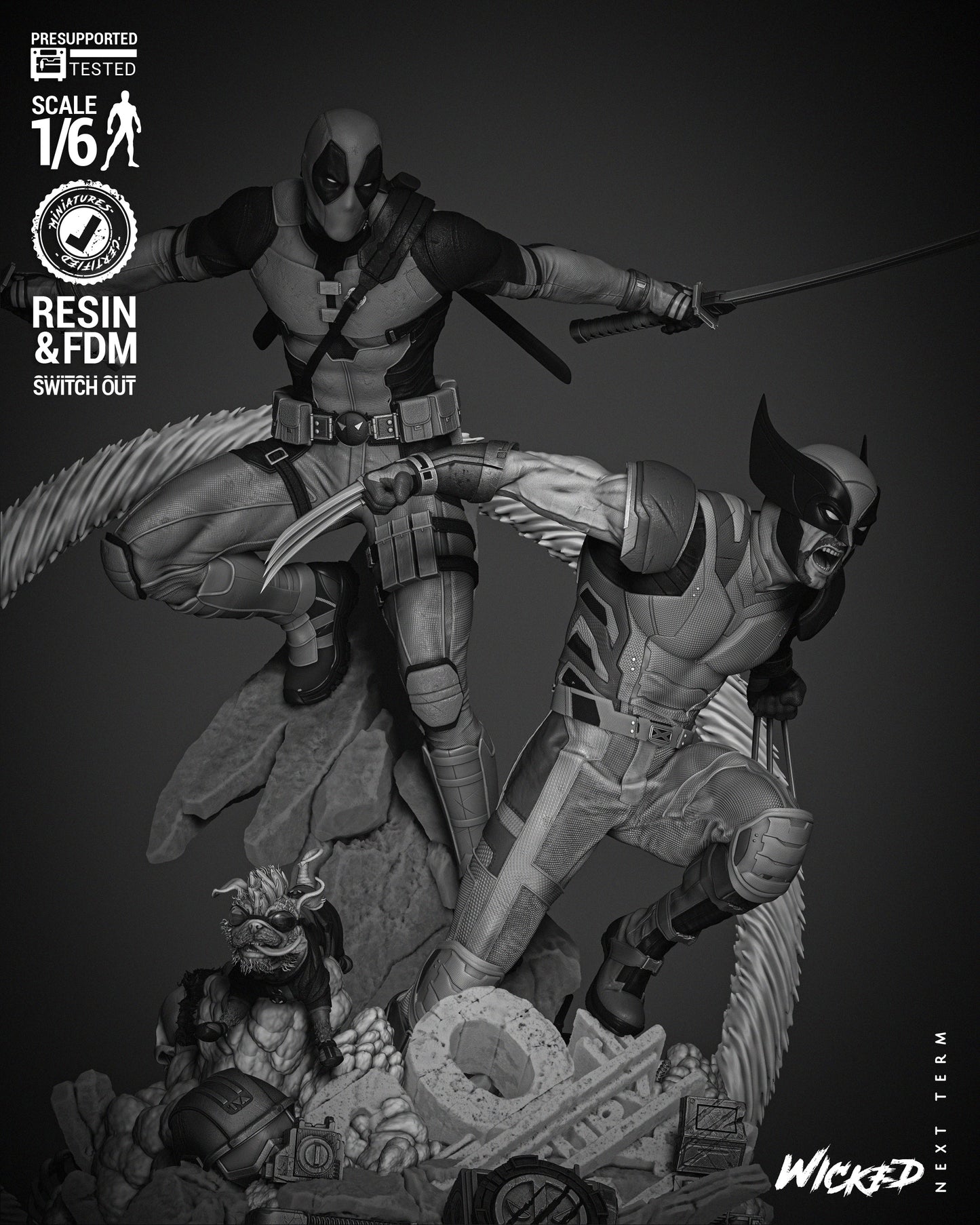 Deadpool & Wolverine Diorama