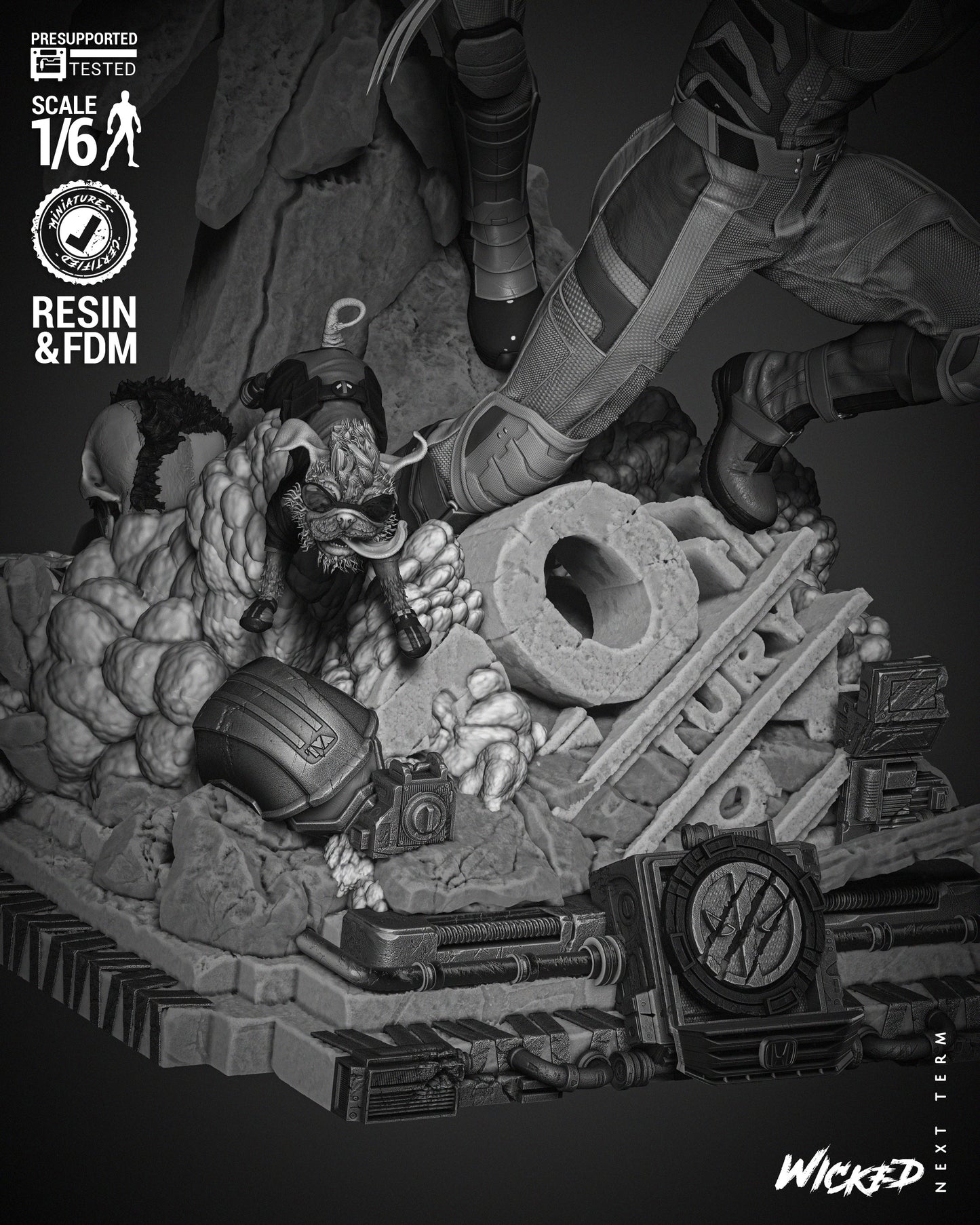 Deadpool & Wolverine Diorama