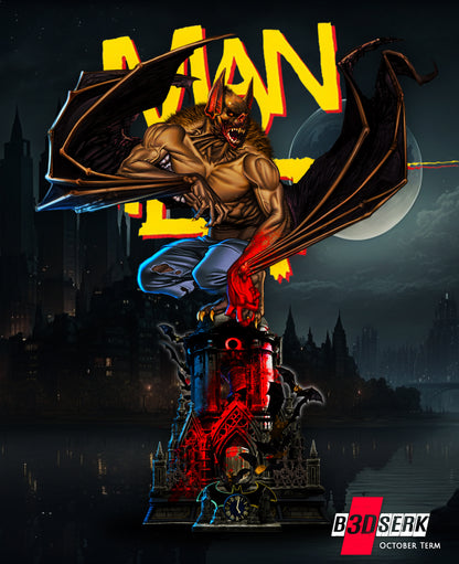 Man Bat Statue