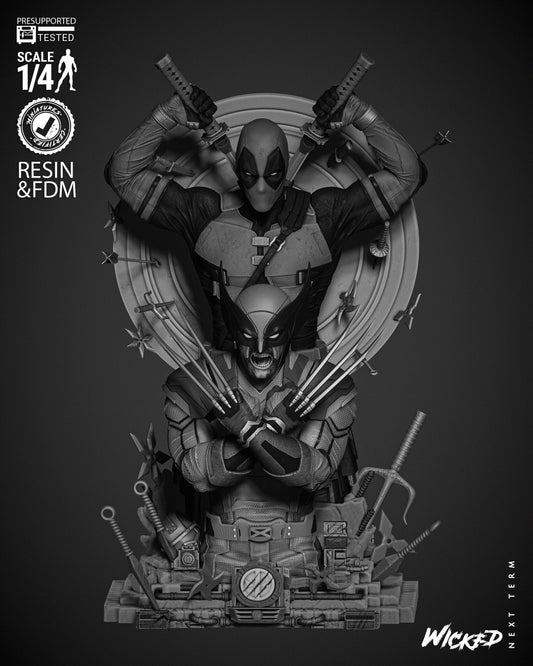 Deadpool & Wolverine 2024 Bust