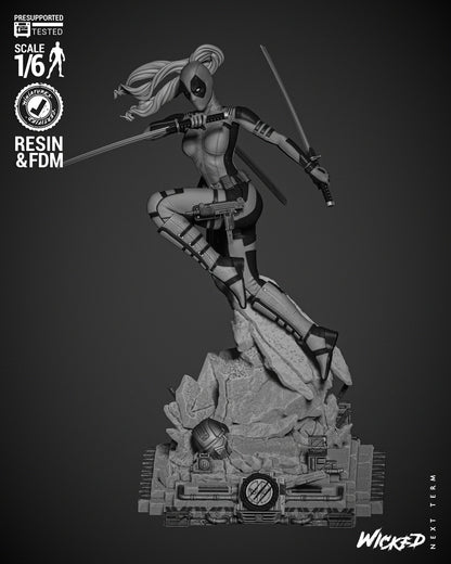Lady Deadpool Statue