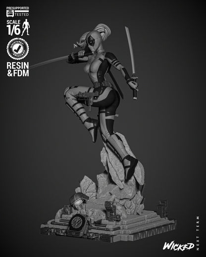 Lady Deadpool Statue