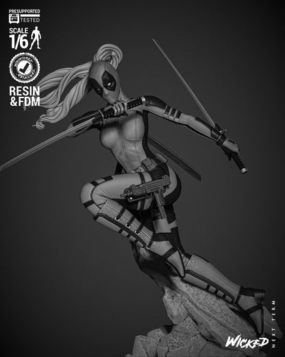 Lady Deadpool Statue