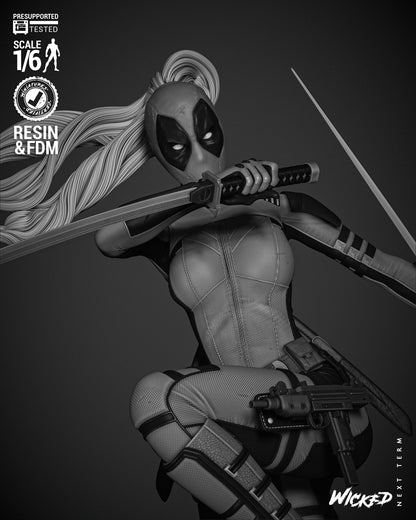 Lady Deadpool Statue