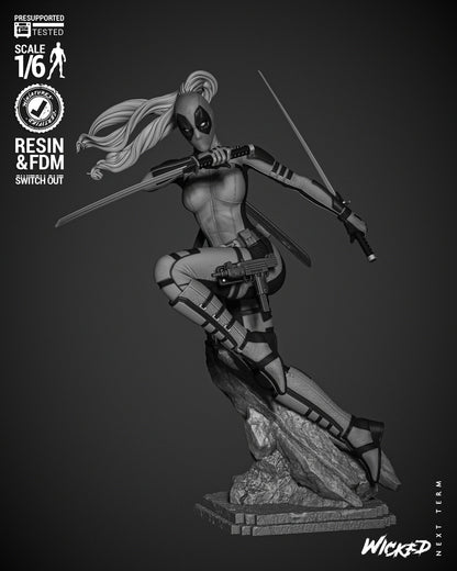 Lady Deadpool Statue
