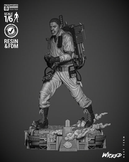 Winston Zeddemore (Ghostbusters) Statue