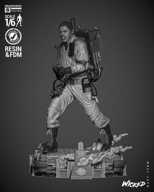 Winston Zeddemore (Ghostbusters) Statue