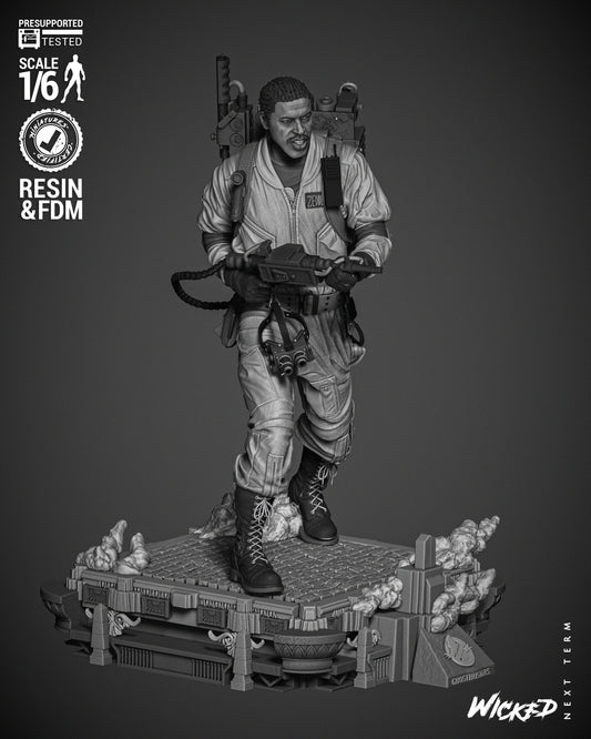Winston Zeddemore (Ghostbusters) Statue