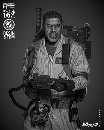 Winston Zeddemore (Ghostbusters) Statue