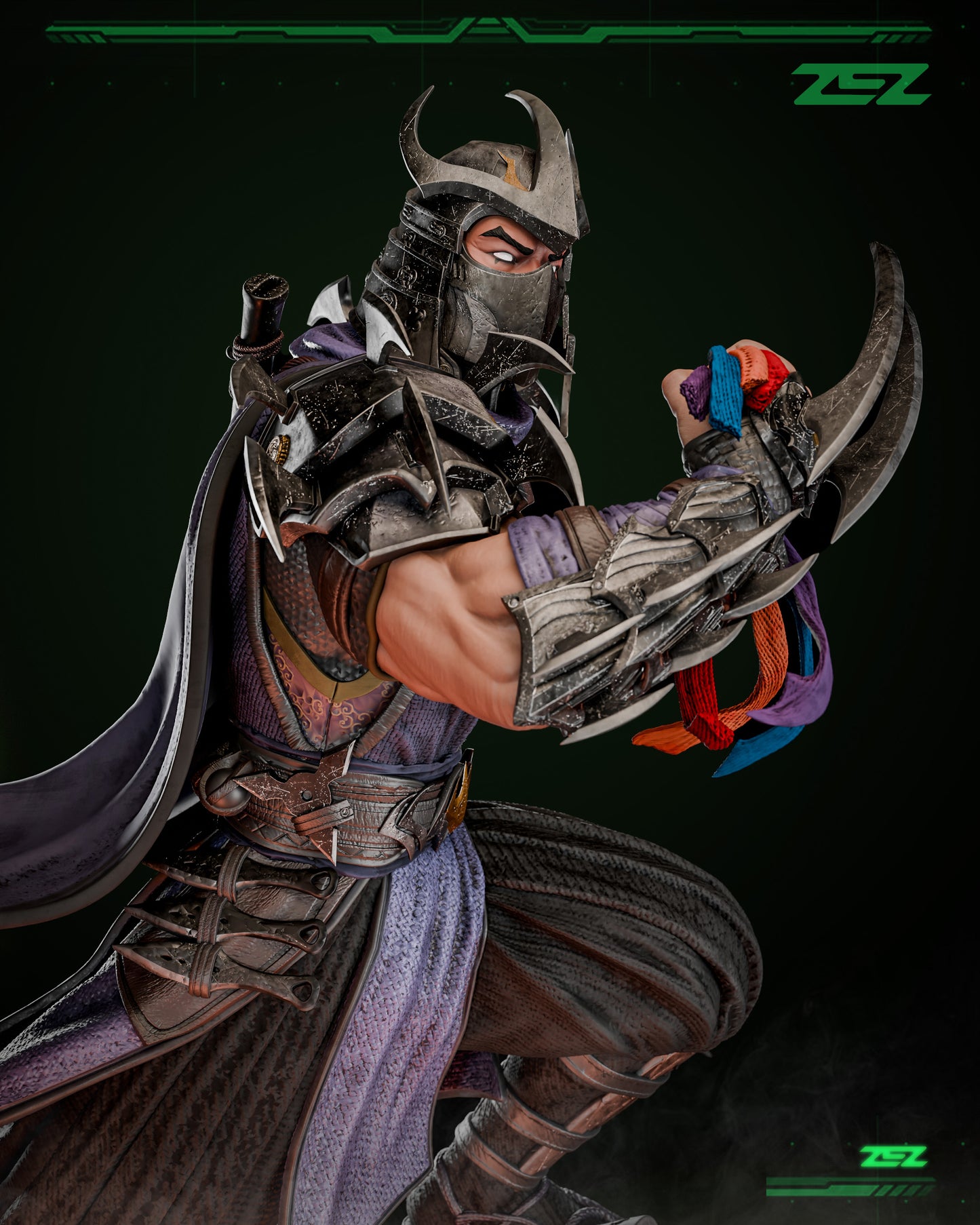 Shredder Statue