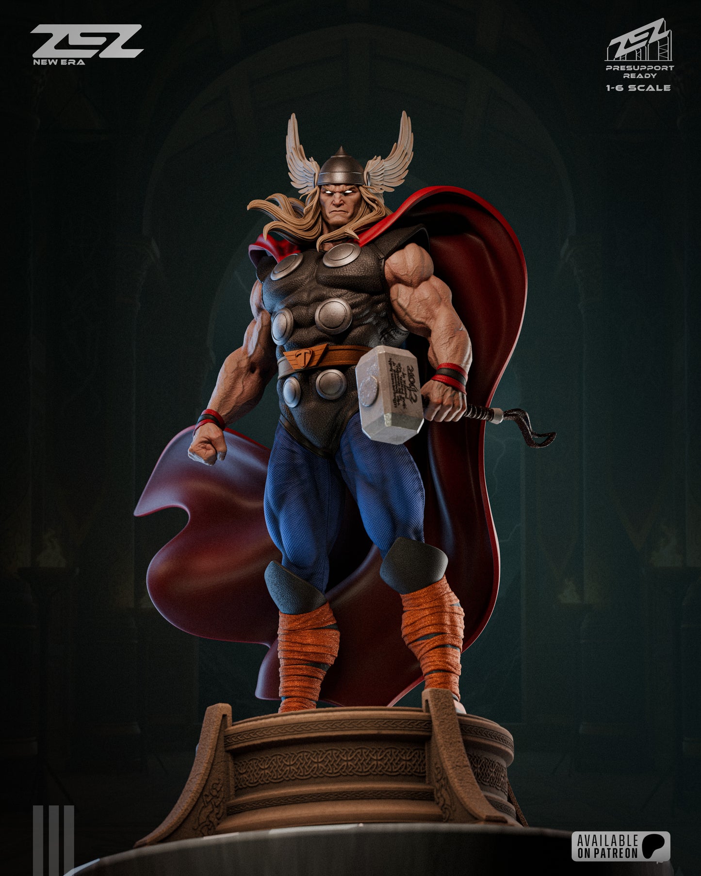 God Of Thunder (Museum Pose) Statue