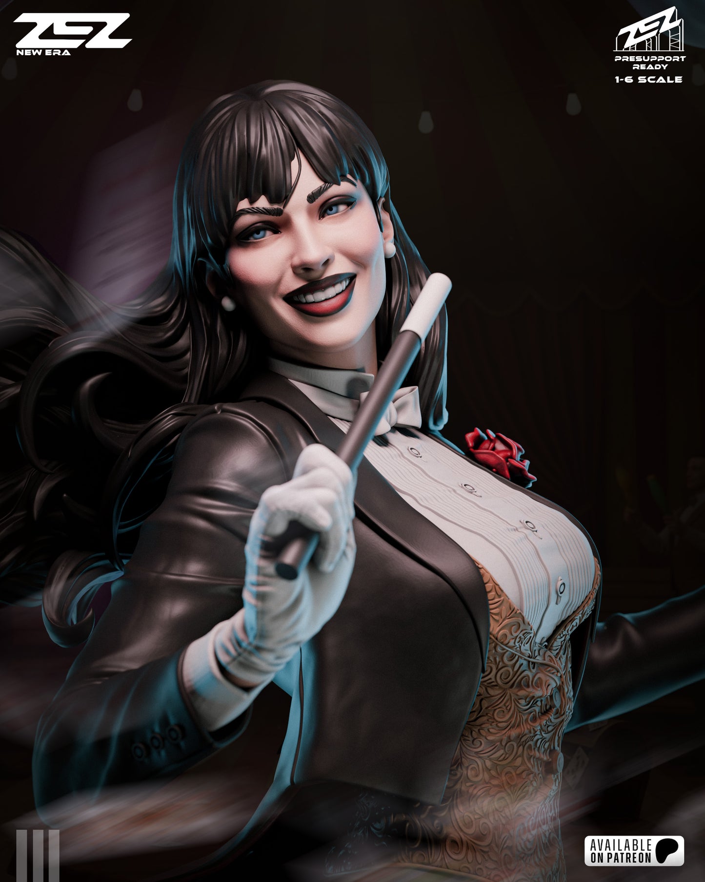 Zatanna Statue 3D-Printed Kit