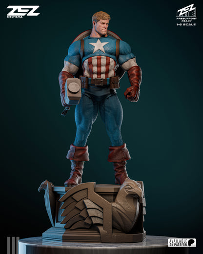 Captain America Museum Pose Statue 3D-Printed Kit
