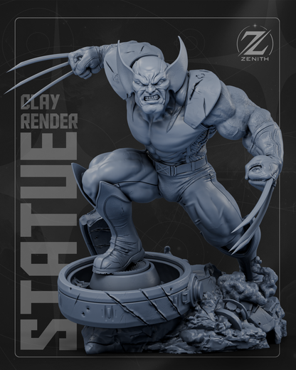 Wolverine Statue 3D-Printed Kit