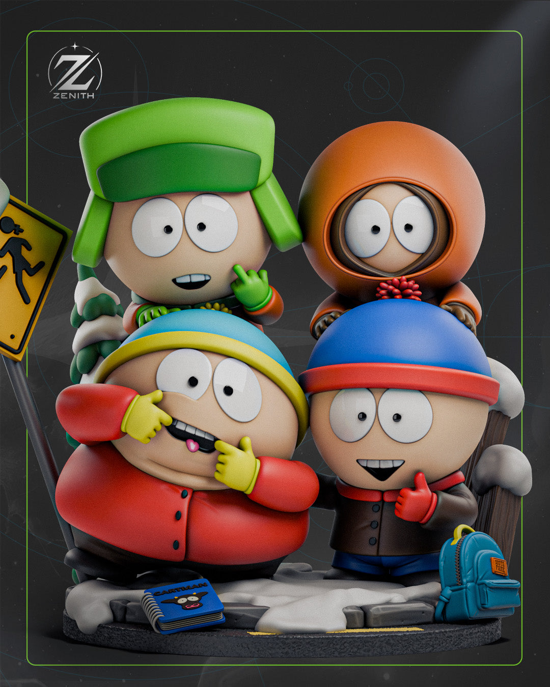 South Park Statue 3D-Printed Kit