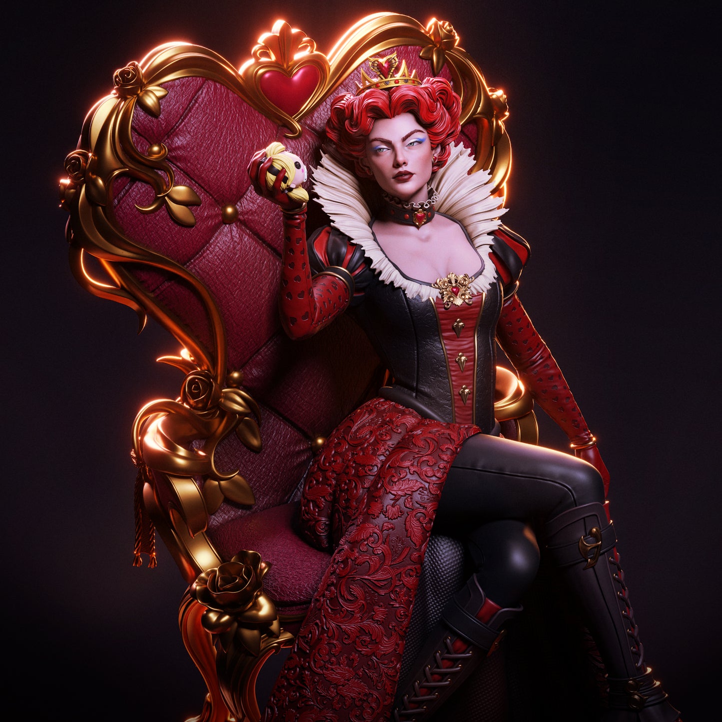 Queen Of Hearts Statue