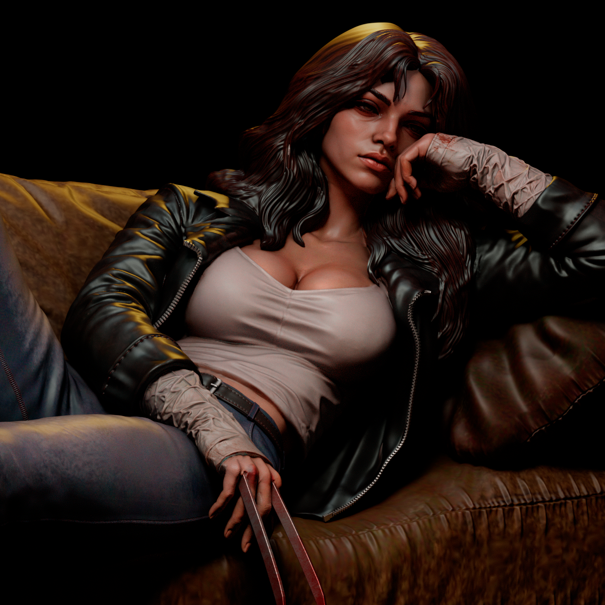 X-23 Statue 3D-Printed Kit