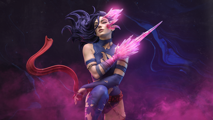 Savage Land Psylocke Statue 3D-Printed Kit