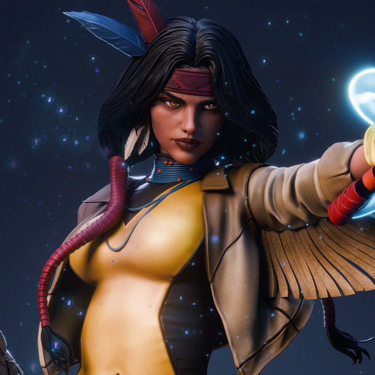 Dani Moonstar Statue 3D-Printed Kit