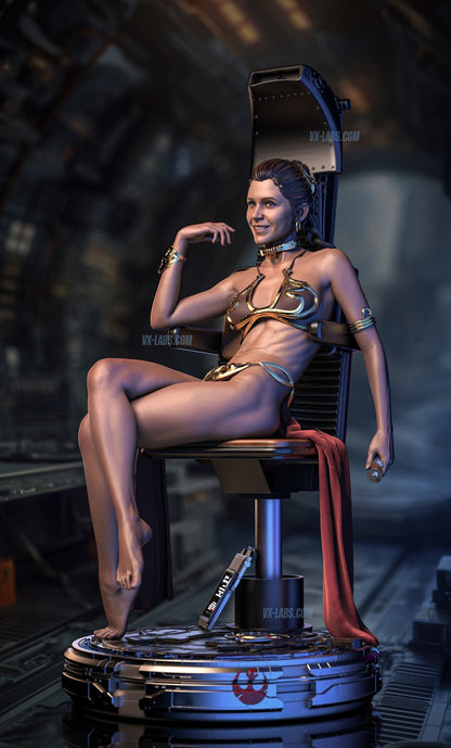 Princess Leia - Rebel Throne Statue
