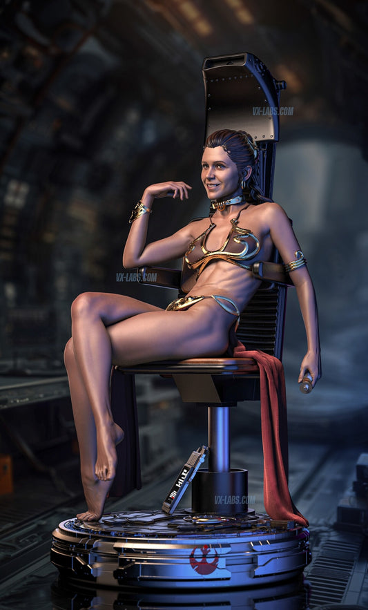 Princess Leia - Rebel Throne Statue