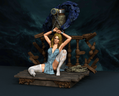 Elizabeth Swan Statue 3D-Printed Kit
