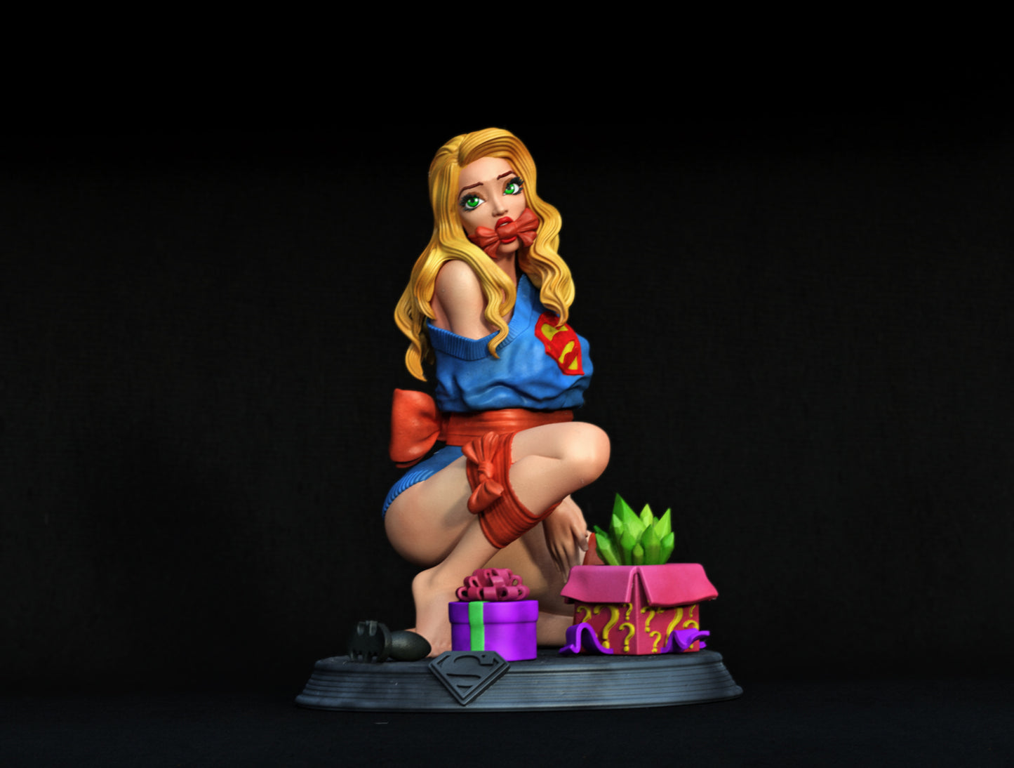 Supergirl Gift Statue 3D-Printed Kit