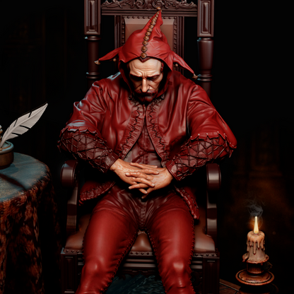 The Sad Jester Statue 3D-Printed Kit