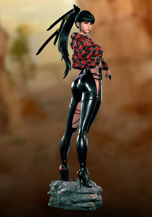Eve Racer's High Suit Statue