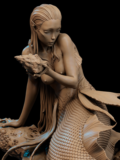 Mermaid Statue 3D-Printed Kit
