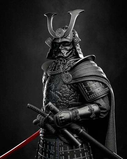Darth Vader Samurai Statue 3D-Printed Kit