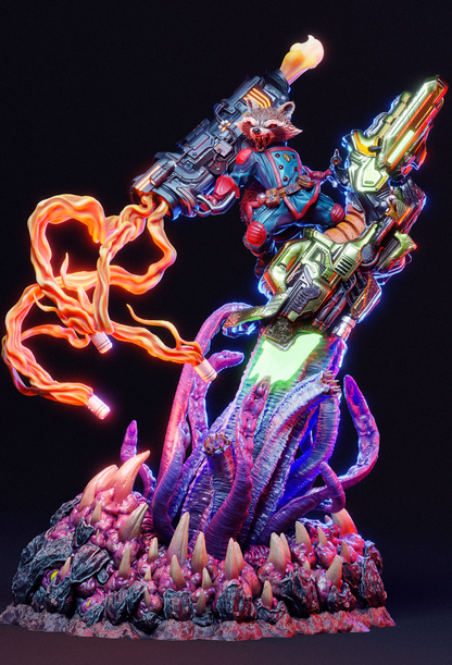 Rocket Raccoon Statue