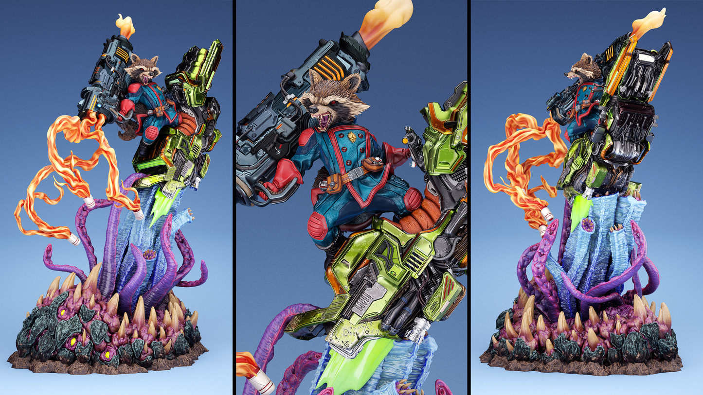 Rocket Raccoon Statue