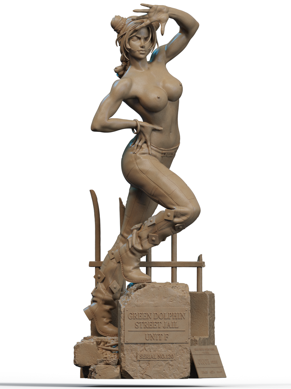 Jolyne Cujoh Statue 3D-Printed Kit