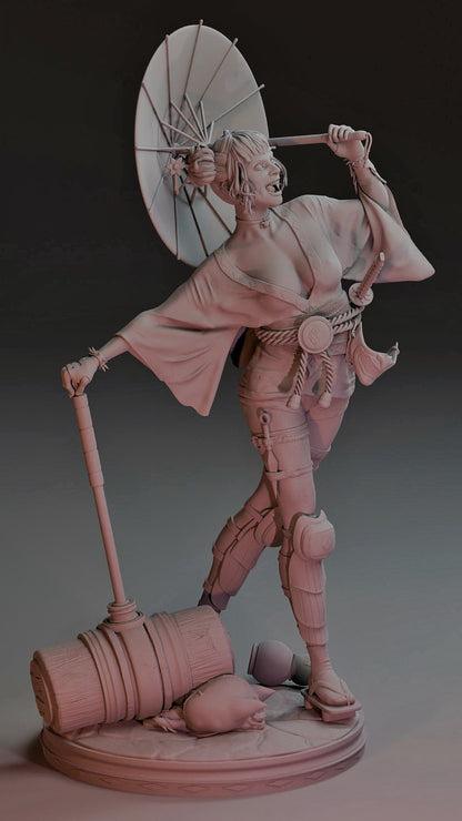 Harley Geisha Statue 3D-Printed Kit