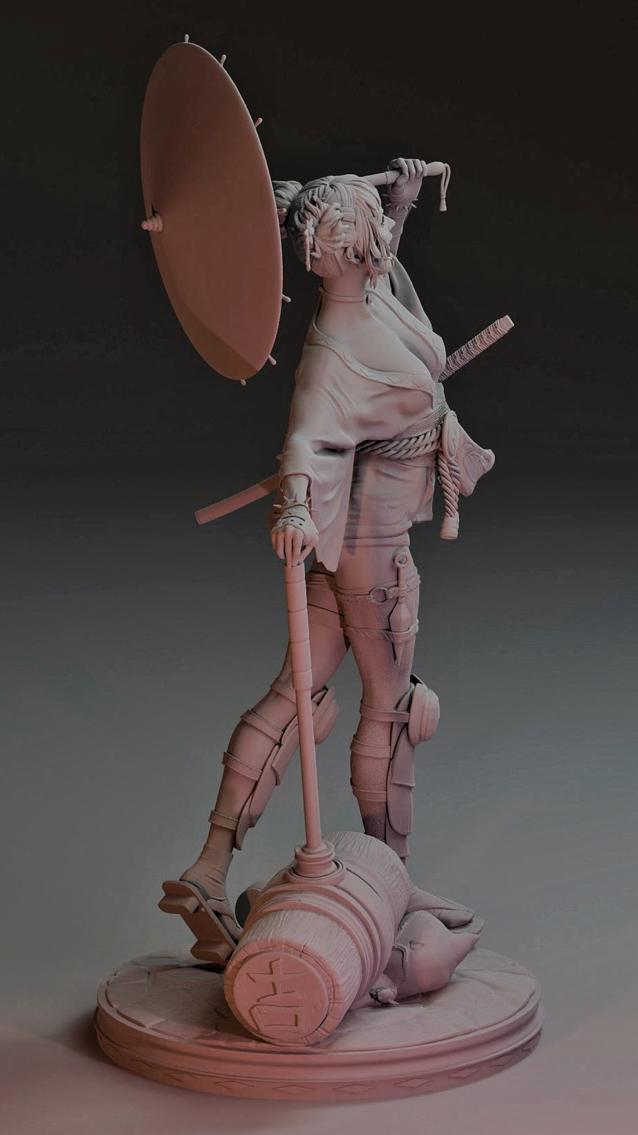 Harley Geisha Statue 3D-Printed Kit